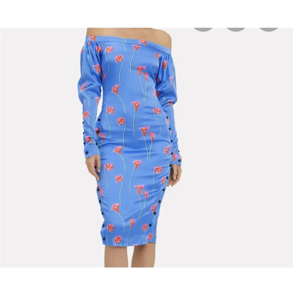 Caroline Constas Lilly silk dress